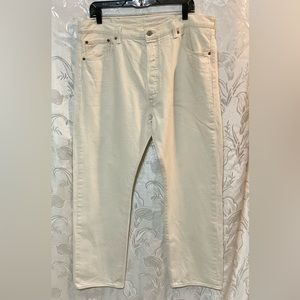 501 Levi’s Button Fly Beige 38x32